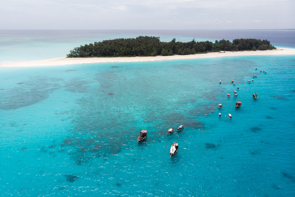 Aerial,View,Of,Mnemba,Atoll,In,Zanzibar,-,The,Famous